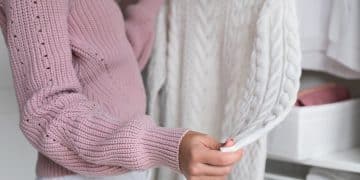 Woman getting free products from Shein.